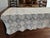 Vintage Handmade Coverlet Crochet Lace Tablecloth — Ivory Floral Heirloom Textile — French Country / Farmhouse — 56” × 82 For Sale - Image 4 of 10