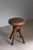 Danish Modern Swivel Stool in Patinated Leather & Oak from Fritz Hansen, 1930s For Sale - Image 3 of 17