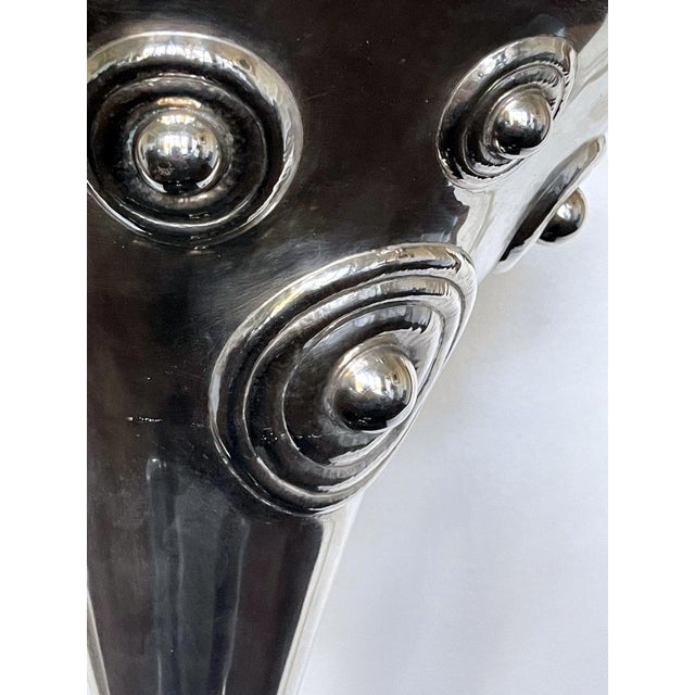 1960s Large and Stunning Sculptural Silver Vessel Graziella Laffi For Sale - Image 10 of 18