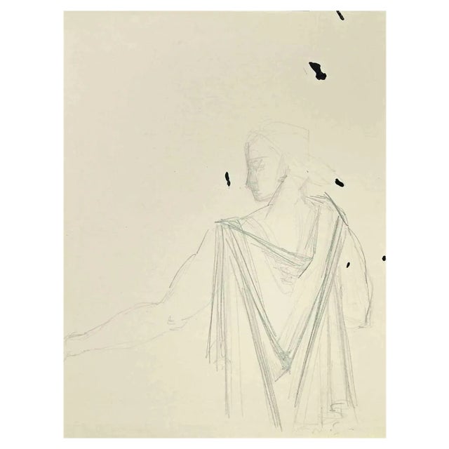 Louis Berthomme Saint-Andre, Untitled, Pencil Drawing, Mid 20th Century For Sale