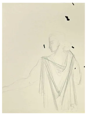 Louis Berthomme Saint-Andre, Untitled, Pencil Drawing, Mid 20th Century