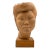 Willy Gordon, Terracotta Japanese Girl Akito Head Sculpture, France 1940s For Sale