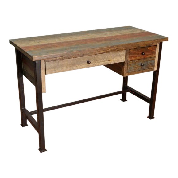 Crafters and Weavers Bayshore 3 Drawer Writing Desk For Sale