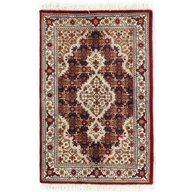 Traditional Pasargad N Y Tabriz Design Hand-Knotted Rug - 2' X 3'1" For Sale - Image 3 of 4