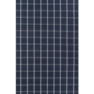 Erin Gates Marlborough Dover Navy Hand Woven Wool Area Rug 5' X 8' For Sale