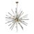 Modernist Hand-Blown Murano Smoked Aquamarine Camer Glass Sputnik Chandelier For Sale