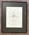 Abstract figural drawing by listed artist Wayne Cunningham. Signed to the bottom center. In black metal frame.