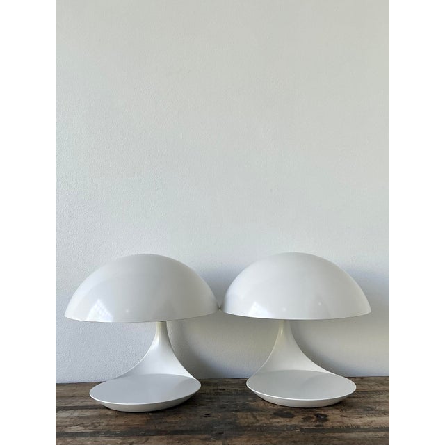 Mid-Century Modern Vintage MCM Elio Martinelli “Cobra” Lamps - A Pair For Sale - Image 3 of 10