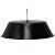 Vintage Industrial French Black Enamel Pendant Lamp, 1950s For Sale