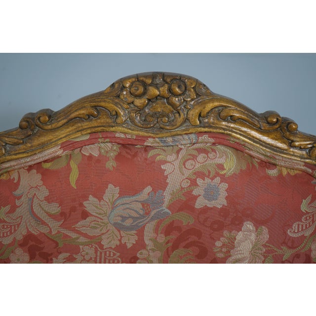 1970s Pair of Meyer-Gunther French Louis XVI Giltwood Carved Armchairs For Sale - Image 5 of 18