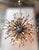 Brass 21st Century Italian Burst Clear and Lilac Murano Glass Sphere Sputnik by Fabio LTD For Sale - Image 8 of 9