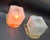 Pair Vintage Art deco light Old Lamp Wall Sconces Fixture Brass & Star Frosted Cube Glass Shade Ship Light Lamp Excellent...