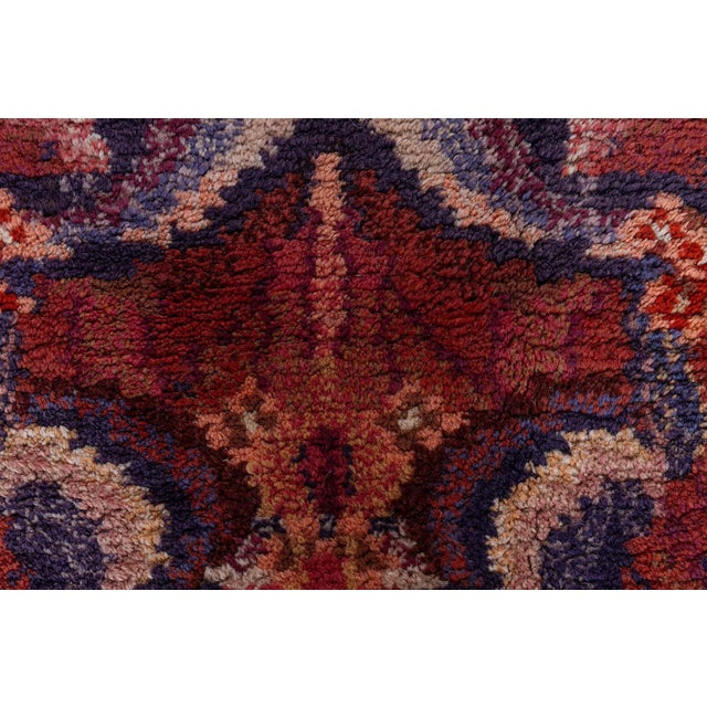 Lavender Doris Leslie Blau Mid-Century Scandinavian Abstract Lavender Rug Pile For Sale - Image 8 of 8