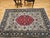 Ivory Vintage Qum Area Rug, Hand-Knotted Wool & Silk, Floral Medallion Pattern, 5x7, Ivory & Red For Sale - Image 8 of 18