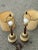 1960s 1960s Mid-Century Drip Pottery Table Lamps With Shades - a Pair For Sale - Image 5 of 12
