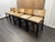 Rh Saddle Hair-on-Hide Counter Stools – Set of 5 Designed by Barlas Baylar | Camel Hair-on-Hide | Black Oak Finish For Sale - Image 12 of 16