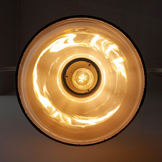 Metal Brown Glass Pendant Light from Peill & Putzler, Germany, 1970s For Sale - Image 7 of 18