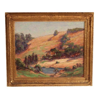 Impressionist California Landscape Painting by Oliver Milburn (1883-1932) For Sale