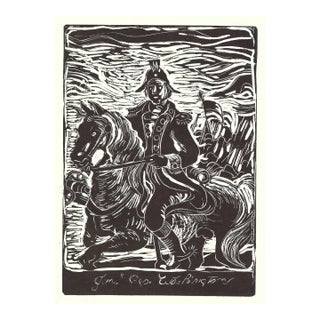 1976 George Washington Linocut For Sale