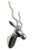 1980s Aluminum Antelope Head Sculpture For Sale - Image 4 of 5