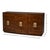 Modern Bowfront Walnut Credenza - Sculpted Stainless Pulls For Sale - Image 12 of 12