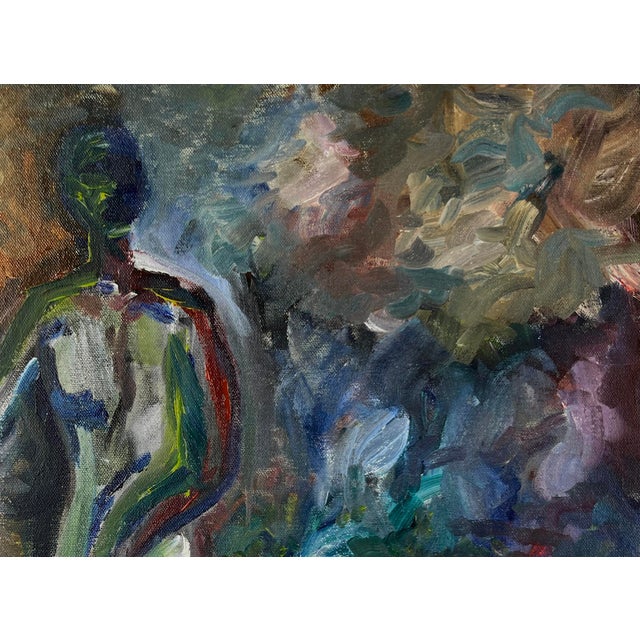 Contemporary Nude in the Garden Fauvist Nude Original by Anna Norman For Sale - Image 3 of 7