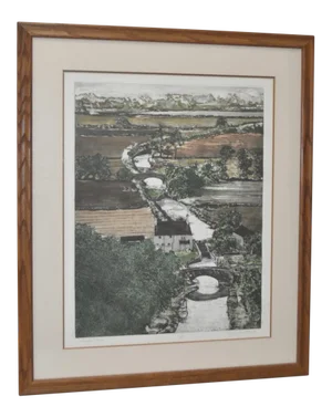 Don Magno "Brighton Canal" Aquatint Etching