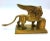 Antique Bronze Winged Lion on Rectangular Base For Sale - Image 5 of 13