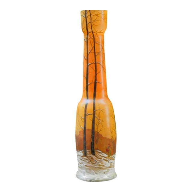 Art Nouveau Vase by Legras For Sale