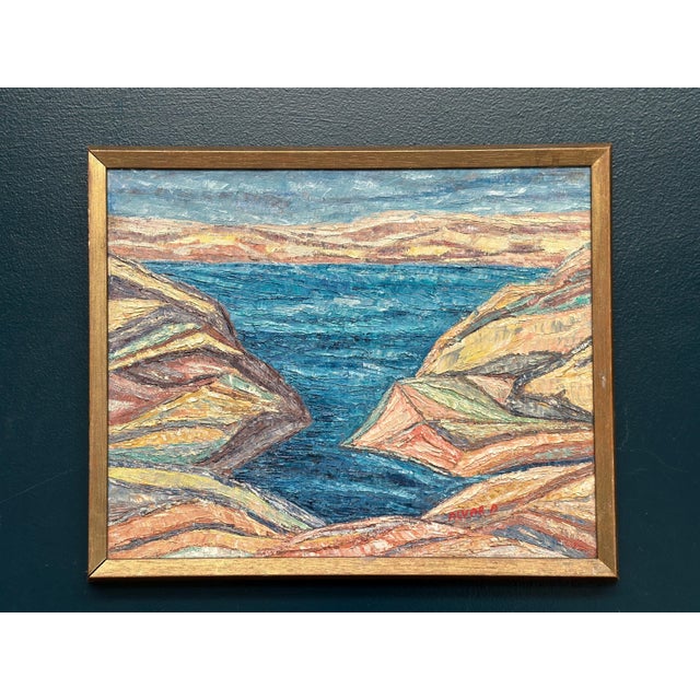 Alvar Andersson, Sea View, 1950s, Oil on Canvas, Framed For Sale - Image 13 of 16