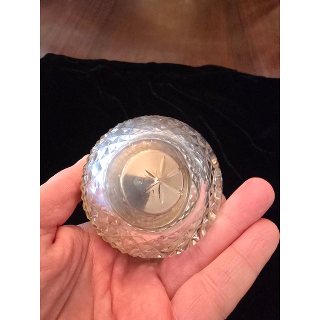 Art Nouveau Vintage Mid Century Baccarat Style Pear Jewel Box For Sale - Image 3 of 7