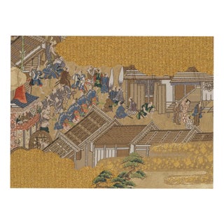 Japanese Ceremonial Silk Wall Tapestry by Renaras For Sale