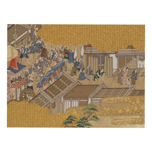Japanese Ceremonial Silk Wall Tapestry by Renaras For Sale