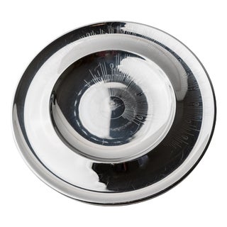 Vintage Stainless Steel Bowl in Polished Metal, 1980s For Sale