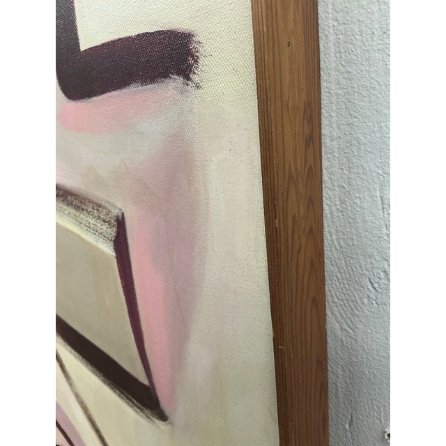 Vintage Abstract Oil on Canvas by Philip Bousma For Sale - Image 10 of 12
