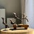 Traditional Indonesian Decorative Wooden Bird on a Base with a Crest and Rounded Wings, in Very Good conditions. Designed...