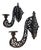 Antique Neo-Gothic Wall Sconces in Cast-Iron, Set of 2 For Sale