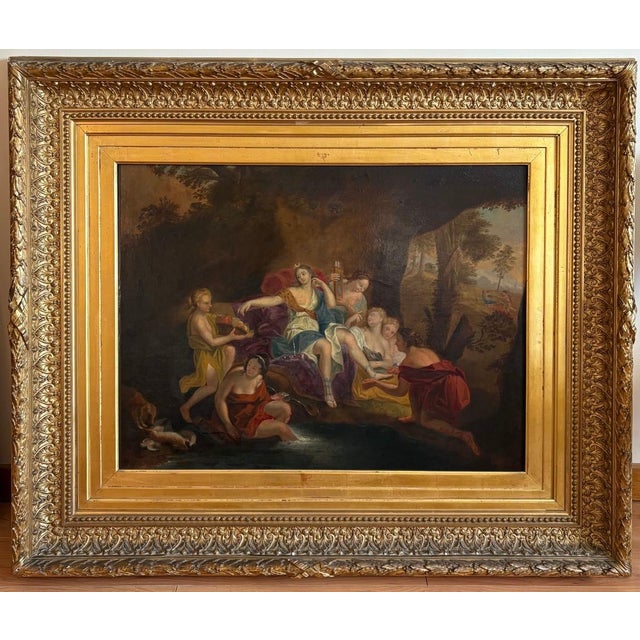 Follower of Antoine Coypel (1661-1722) - Diana and her nymphs, at the bath For Sale