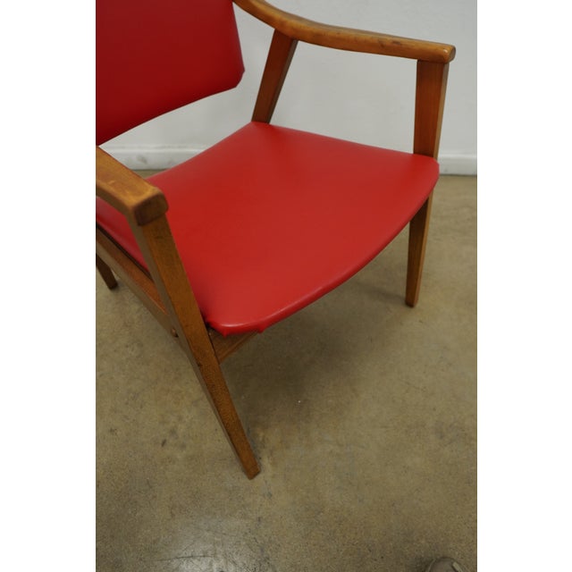 Vintage Sibley, Lindsay & Curr Co. Maple Armchairs - Set of 2 For Sale - Image 11 of 17