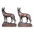 Signed Early 20th C. Bronze Dog Bookends by Paul Herzel c.1920 For Sale
