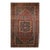 19th Century Persian Bidjar Rug, Hand-Knotted Wool, Geometric Herati Pattern, Burgundy & Blue, 5x7 For Sale