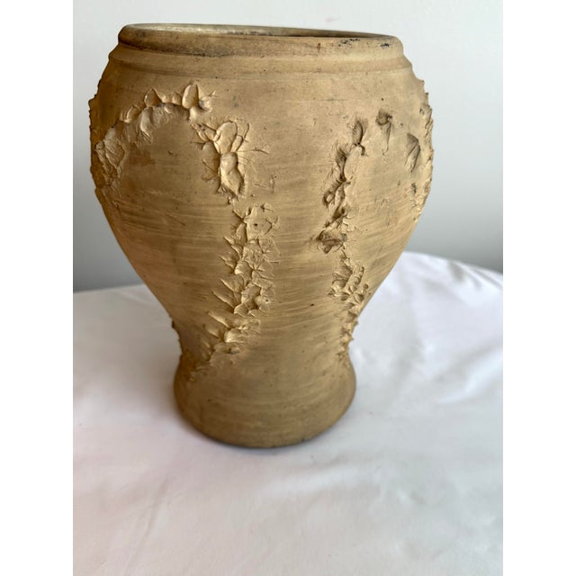 Mid 20th Century Vintage Brutalist Clay Abstract Heart Pinch Pot Planter Vase in the Style of Dexter Pottery For Sale - Image 5 of 9