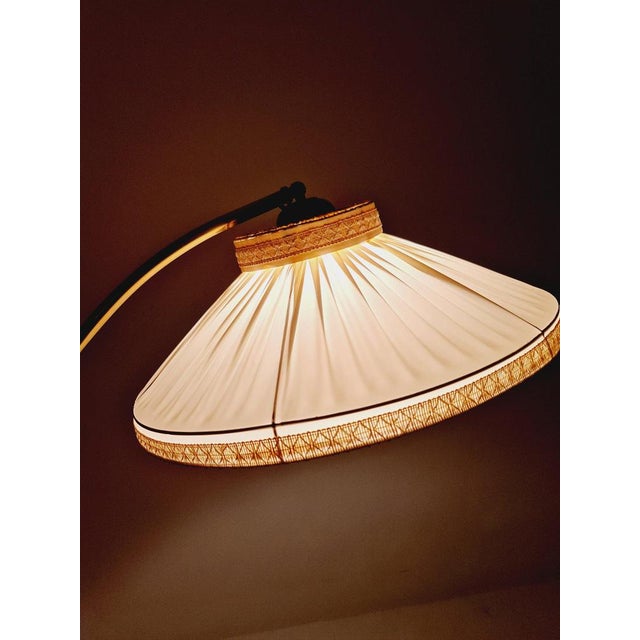 Mid-Century German Brass Arc Floor Flex Lamp from München Werkstätten, 1960s For Sale - Image 10 of 11