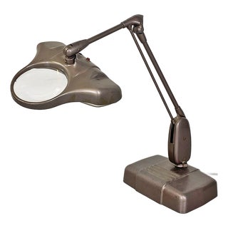 American M270 Adjustable Lamp with Magnifying Glass from Dazor Floating Fixture, 1960s For Sale