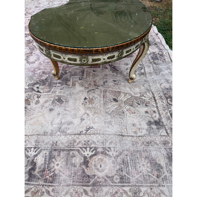 Striking 1960's Italian Florentine Hollywood Regency Gold Gilt Coffee Table in the Style of Maison Jansen For Sale - Image 9 of 9