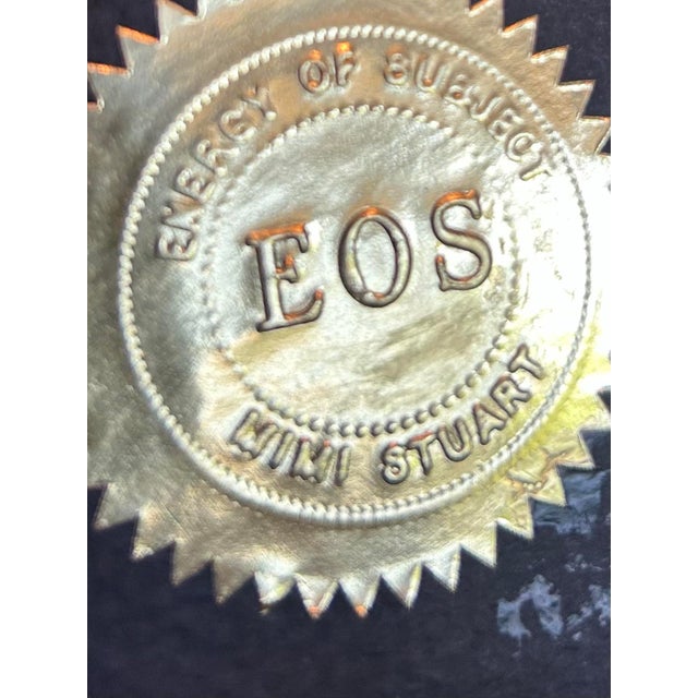 “6 X 6” Decorative Art Plaque on Tripod Stand - Rustic Accent Piece.” For Sale - Image 6 of 7