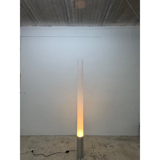 Pablo Pardo Elise Tubular Acrylic and Aluminum Floor Lamp for Pablo For Sale - Image 10 of 17