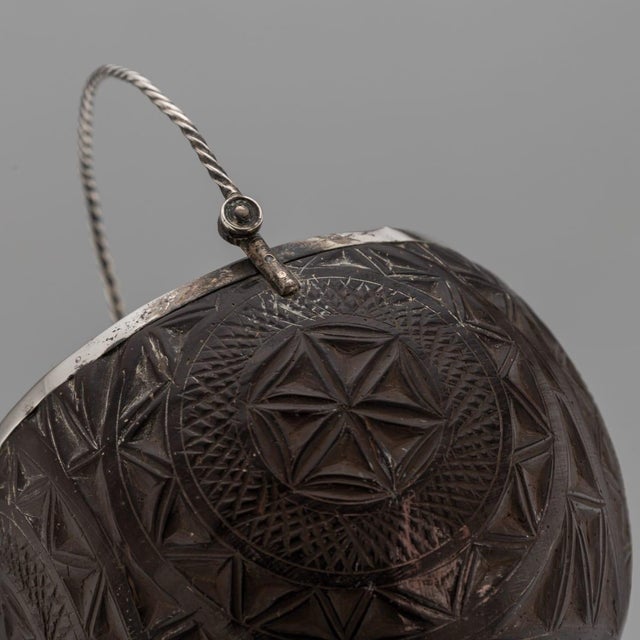 Antique Georgian Silver-Mounted Coconut Cup, 1820s For Sale - Image 10 of 12