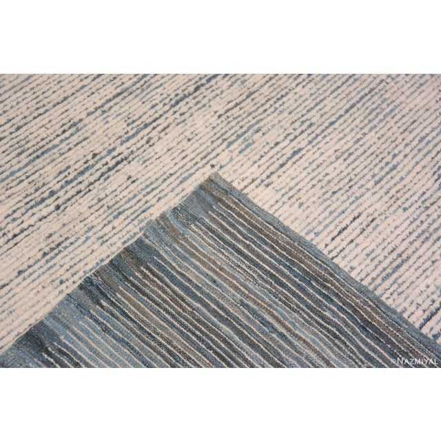 Cream Nazmiyal Collection Large Modern Solid Area Rug For Sale - Image 8 of 8