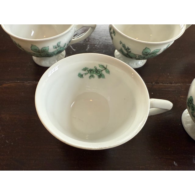 1960s 1960s Rosenthal Maria Emerald "Greenhaven" Pattern, Jackie Kennedy-Era-Traditional 111-Piece Fine Porcelain Set For Sale - Image 5 of 18